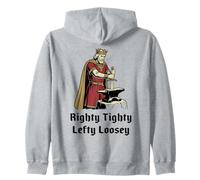 Funny King Arthur Excalibur Sword Righty Tighty Zip Hoodie
