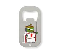 Funny King Arthur Knight Pepe The Frog Meme Stainless Steel Bottle Opener Silver