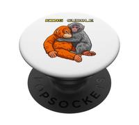 Funny King Cuddle Panchi Kun Viral Video Baby Monkey Punch PopSockets Adhesive PopGrip