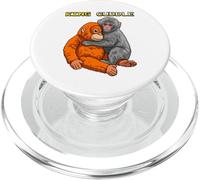 Funny King Cuddle Panchi Kun Viral Video Baby Monkey Punch PopSockets PopGrip for MagSafe