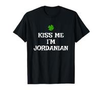 Funny Kiss Me I'm Jordanian St. Patrick's Day Irish Jordan T-Shirt
