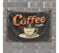 Funny Kitchen Decor Steaming Hot Coffee: A Cozy Beverage for Any Time of Day Tapestry Beer Decor Men Decor(75X100CM)