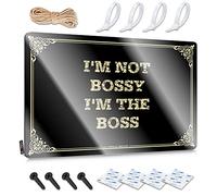 Funny Kitchen Signs I'M Not Bossy I'M The Boss Metal Sign Beer Tin Signs Vintage Sets Patio Bar Accessories (Color : Colour, Size : 30X40CM)