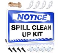 Funny Kitchen Signs Notice Spill Clean Up Kit Tin Sign Man Cave Rules Metal Decor For Home Bar(30X40CM)