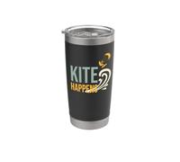 Funny Kiteboarding Pun Kite Happens Stainless Steel Insulated Tumbler