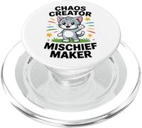 Funny Kitten Cat Kids Get Into Mischief Children Boys Girl PopSockets PopGrip for MagSafe