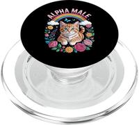 Funny Kitten Cats Women's Girl's Alpha Male Kitten PopSockets PopGrip for MagSafe