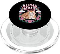 Funny Kitten Cats Women's Girl's Alpha Male Kitten PopSockets PopGrip for MagSafe