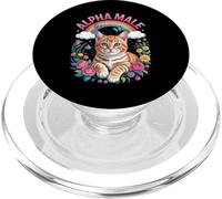 Funny Kitten Cats Women's Girl's Alpha Male Kitten PopSockets PopGrip for MagSafe