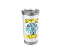 Funny Kitty Kong Cuddly Monster Evil Kitten Kitty Stainless Steel Insulated Tumbler