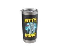 Funny Kitty Kong Cuddly Monster Evil Kitten Kitty Stainless Steel Insulated Tumbler