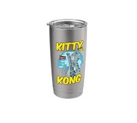 Funny Kitty Kong Cuddly Monster Evil Kitten Kitty Stainless Steel Insulated Tumbler