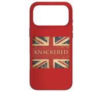 Funny Knackered Union Jack Flag UK Tired Cool British Slang Case for iPhone 17 Pro Max
