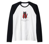 Funny Knight Cat Not Today Fartin Cattitude M'Lord Dad Mom Raglan Baseball Tee