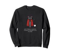 Funny Knight Cat Not Today Fartin Cattitude M'Lord Dad Mom Sweatshirt