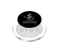 Funny Knight Frog And Jesus Quotes I'm A Delight PopSockets PopGrip for MagSafe