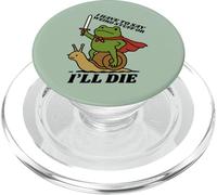 Funny Knight I Have to Say Weird Stuff Or I'll Die Frog PopSockets PopGrip for MagSafe