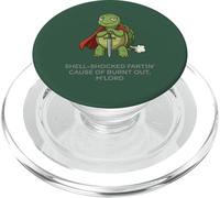 Funny Knight Turtle Fartin M'Lord Meme Dad Joke Men Women PopSockets PopGrip for MagSafe