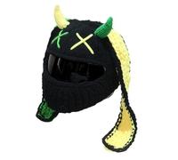 Funny Knitted Rabbits Ear Helmets Covers For Motorcycles Full Face Protective Headgear For Motorcycling And Skiing Protective Cover