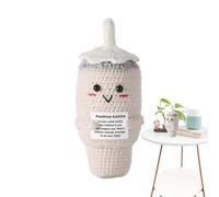 Funny Knitted Toys, Creative Crochet Dolls Toy | Inspirational Doll with Water Bottle Knitted Toy,Rejoice for Home Decoration