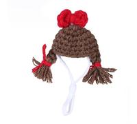 Funny Knitting Hat for Small Pet Cartoon 3D Animal Hamster Costume Tiny Headgear for Small Animal Bearded Dragon Hat