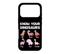 Funny Know Your Dinosaurs Names Dino Humor Joke Cute Fun Case for iPhone 17 Pro