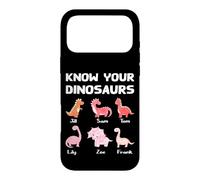 Funny Know Your Dinosaurs Names Dino Humor Joke Cute Fun Case for iPhone 17 Pro Max