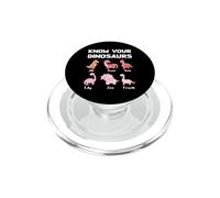 Funny Know Your Dinosaurs Names Dino Humor Joke Cute Fun PopSockets PopGrip for MagSafe