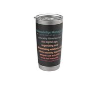 Funny Knowledge Manager Stainless Steel Insulated Tumbler