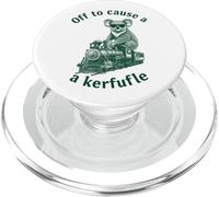 Funny Koala Bear Steam Train Off To Cause A Kerfuffle Retro PopSockets PopGrip for MagSafe