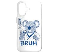 Funny Koala Bruh Japanese Text Daru Anime Line Art Ironic Case for iPhone 17