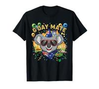 Funny Koala G'Day Mate Australia Flag Aussie Day T-Shirt