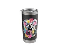 Funny Koala Peace Graffiti Pop Character Graphic Art Face Stainless Steel Insulated Tumbler