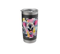 Funny Koala Peace Graffiti Pop Character Graphic Art Face Stainless Steel Insulated Tumbler