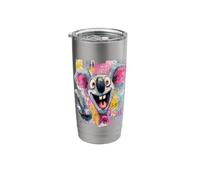 Funny Koala Peace Graffiti Pop Character Graphic Art Face Stainless Steel Insulated Tumbler