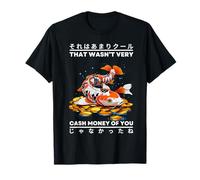 Funny Koi Fish Cash Meme Japanese Lucky Carp Tee with Coins T-Shirt