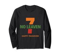Funny Kosher for Passover Seven no Leaven Bread Matzah Long Sleeve T-Shirt