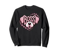 Funny La Jefa BOSS Puppy Lover Owner Dog Mom Pawsome Canine Sweatshirt
