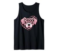 Funny La Jefa BOSS Puppy Lover Owner Dog Mom Pawsome Canine Tank Top