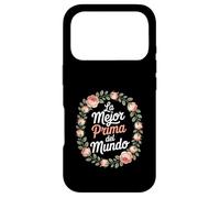 Funny La Mejor Prima Del Mundo Botanical Saying Case for iPhone 17 Pro