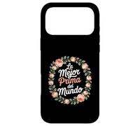 Funny La Mejor Prima Del Mundo Botanical Saying Case for iPhone 17 Pro Max