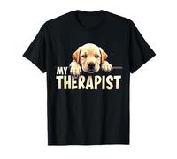 Funny Lab Puppy My Therapist Labrador Dog T-Shirt