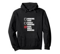 Funny Labor Day Hard While Working Men Women colleagues Pullover Hoodie