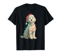 Funny Labradoodle Christmas Graphics Dog Lights Lover T-Shirt