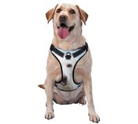 Funny Labrador,Pet Harness,Adjustable Reflective Dog Harness,Pet Leash Vest,M