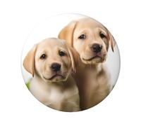Funny Labrador Puppy Dog Button Pins 1 Pc, 2.4 Inch Round Button Badges Metal Personalized Picture Photo Pin Buttons Kit For Craft Supplies Christmas Diy Party Projects