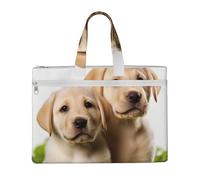 Funny Labrador Puppy Dog File Tote Bag For Women Canvas Laptop Bags Briefcase Lightweight Shoulder Purse Handbag For Office, Home, Travel