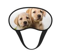 Funny Labrador Puppy Dog Sleep Mask for Side Sleeper, Blackout Eye Mask for Women Men, Zero Pressure Sleeping Masks Soft Breathable Eye Cover Comfortable Blindfold Eyeshade for Night Sleep