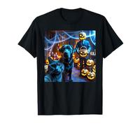 Funny Labrador Retriever & Cat Selfie w/Jack O’ Lantern T-Shirt