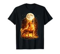 Funny Labrador Retriever Lover Howling Moon Vintage Mystical T-Shirt